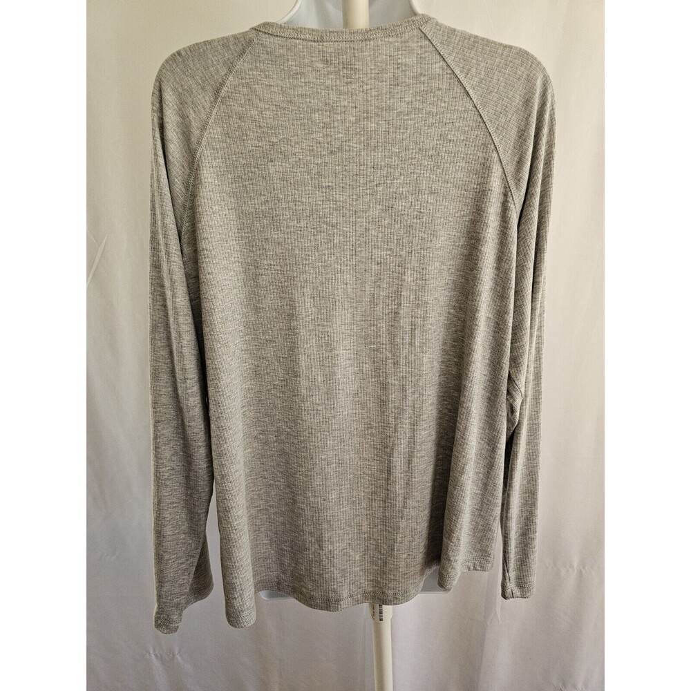 Charter Club Intimates Womens Ribbed Henley T-Shirt Pajama Top Size XL - Picture 3 of 9